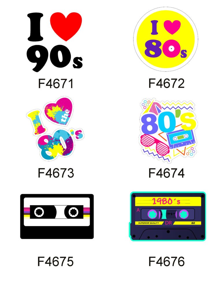 RETRO 80s sticker category